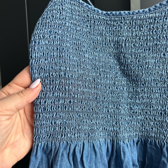 Jean flowy dress with pockets. Like new - Picture 4 of 4